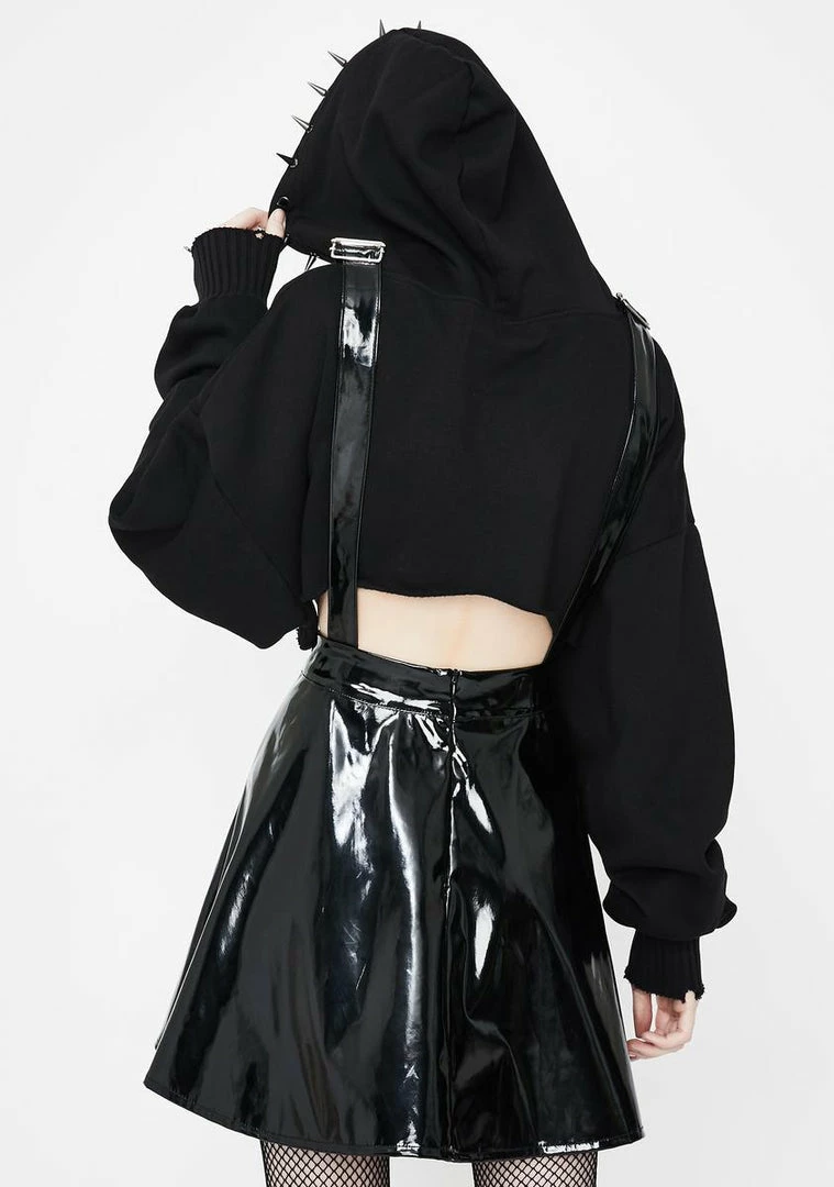 Jawbreaker Vinyl Overall Mini Dress