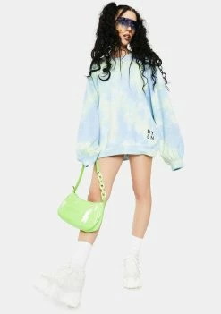 BY DYLN Blue Xander Sweatshirt