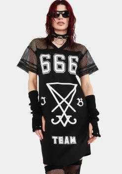Jawbreaker 666 Team Dress Shirt Dress