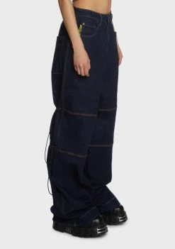 Basic Pleasure Mode Bella Cargo Jeans Bottoms