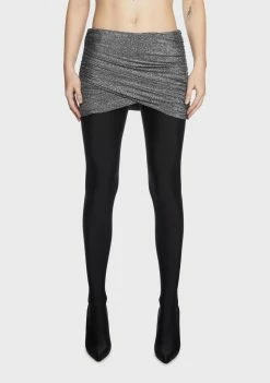 BY DYLN Ivy Ruched Mini Skirt