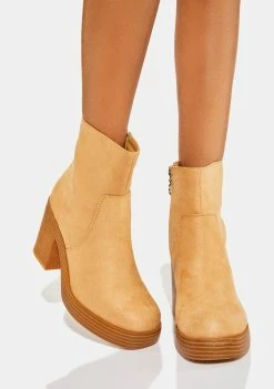 Dirty Laundry Camel Groovy Ankle Boots Boots & Booties