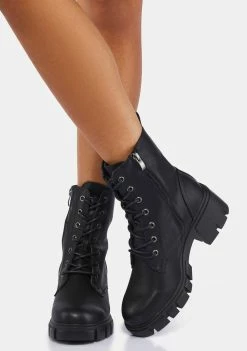 Dirty Laundry Combat Boots Newz Heeled Ankle Boots