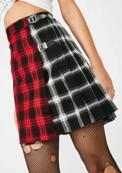 Jawbreaker Bottoms Two Tone Kilt Mini Skirt
