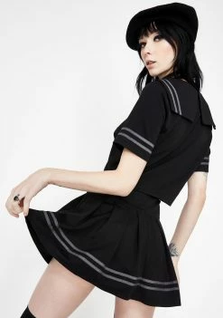 Jawbreaker Bottoms Sailor Goth Mini Skirt