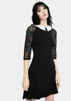 Jawbreaker Dresses Collared Skater Dress