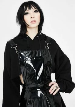 Jawbreaker Vinyl Overall Mini Dress