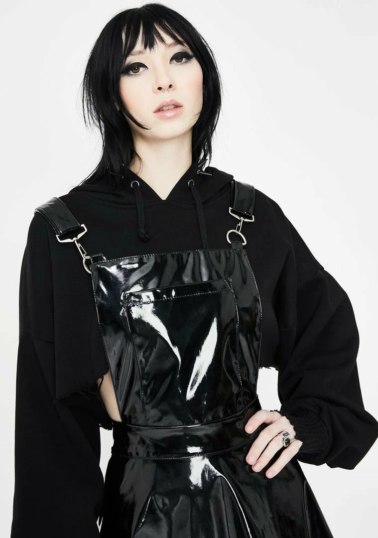 Jawbreaker Vinyl Overall Mini Dress