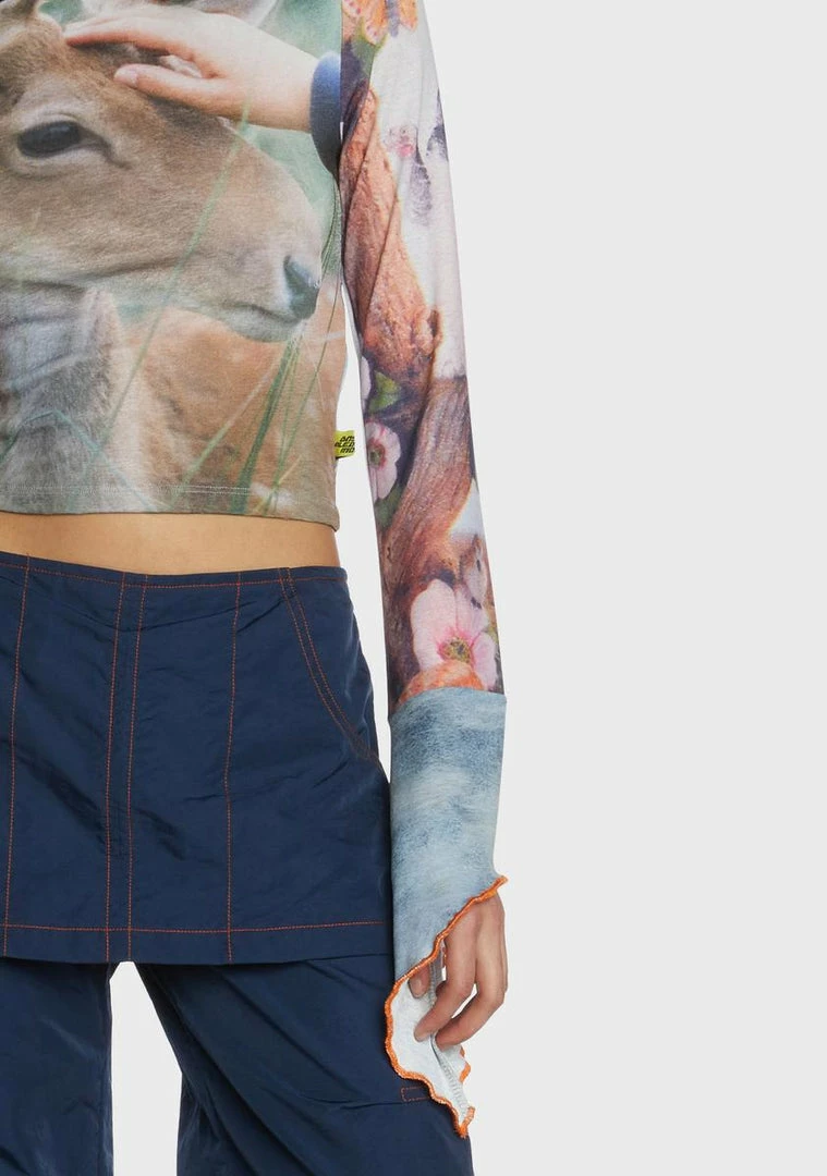 Basic Pleasure Mode Tops Wonderland Long Sleeve Top