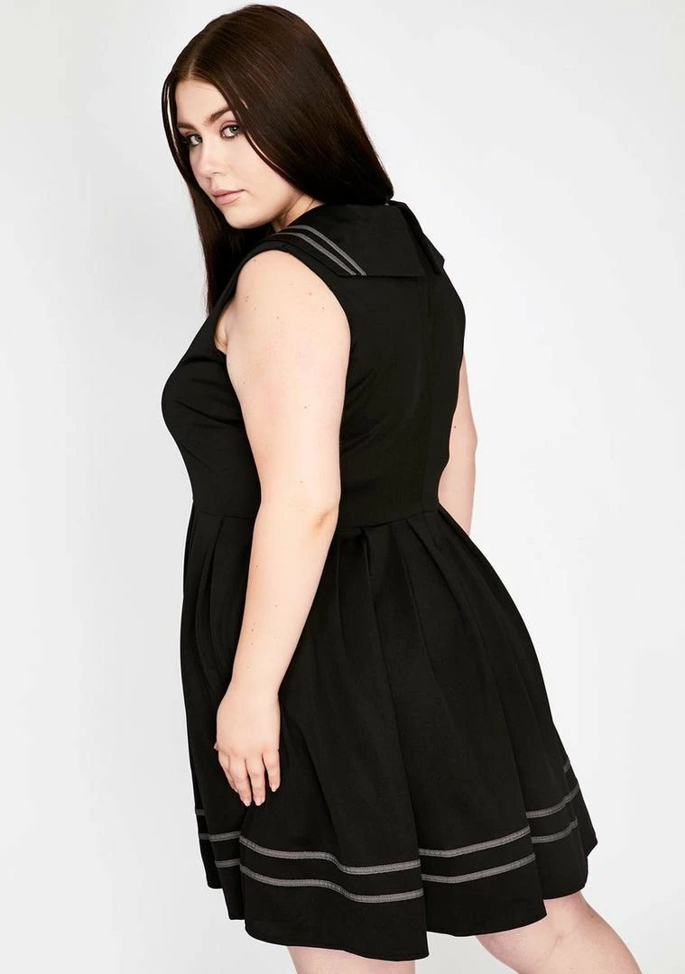 Jawbreaker Plus Sailor Goth Mini Dress