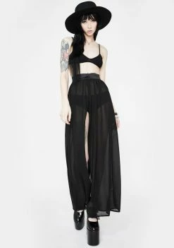 Jawbreaker Vamp Chiffon Maxi Skirt