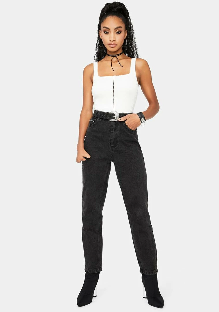 BY DYLN Harlow Mom Jeans Bottoms