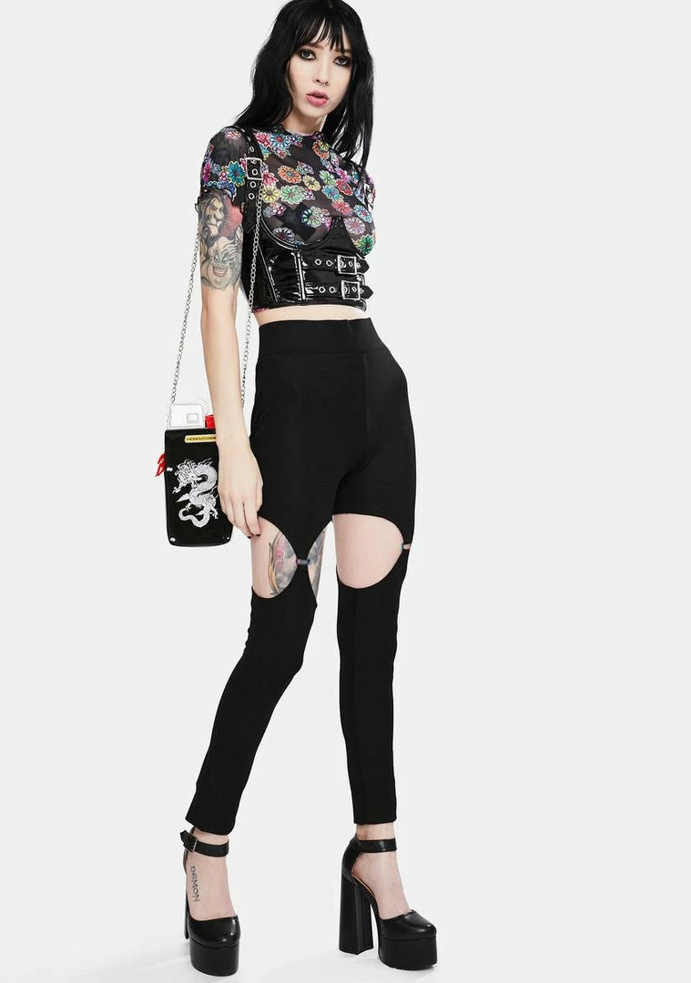 Jawbreaker Bottoms Disco Sucks Harness Leggings