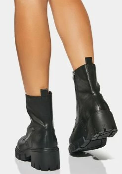 Dirty Laundry Combat Boots Newz Heeled Ankle Boots