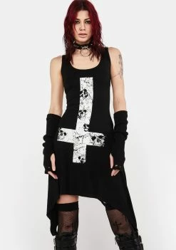 Jawbreaker Skull Cross Mini Dress Dresses