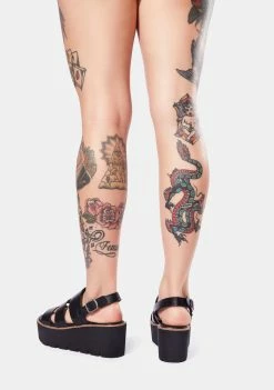 Dirty Laundry Night Pendulum Sandals Platforms