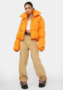 BY DYLN Oxford Puffer Jacket