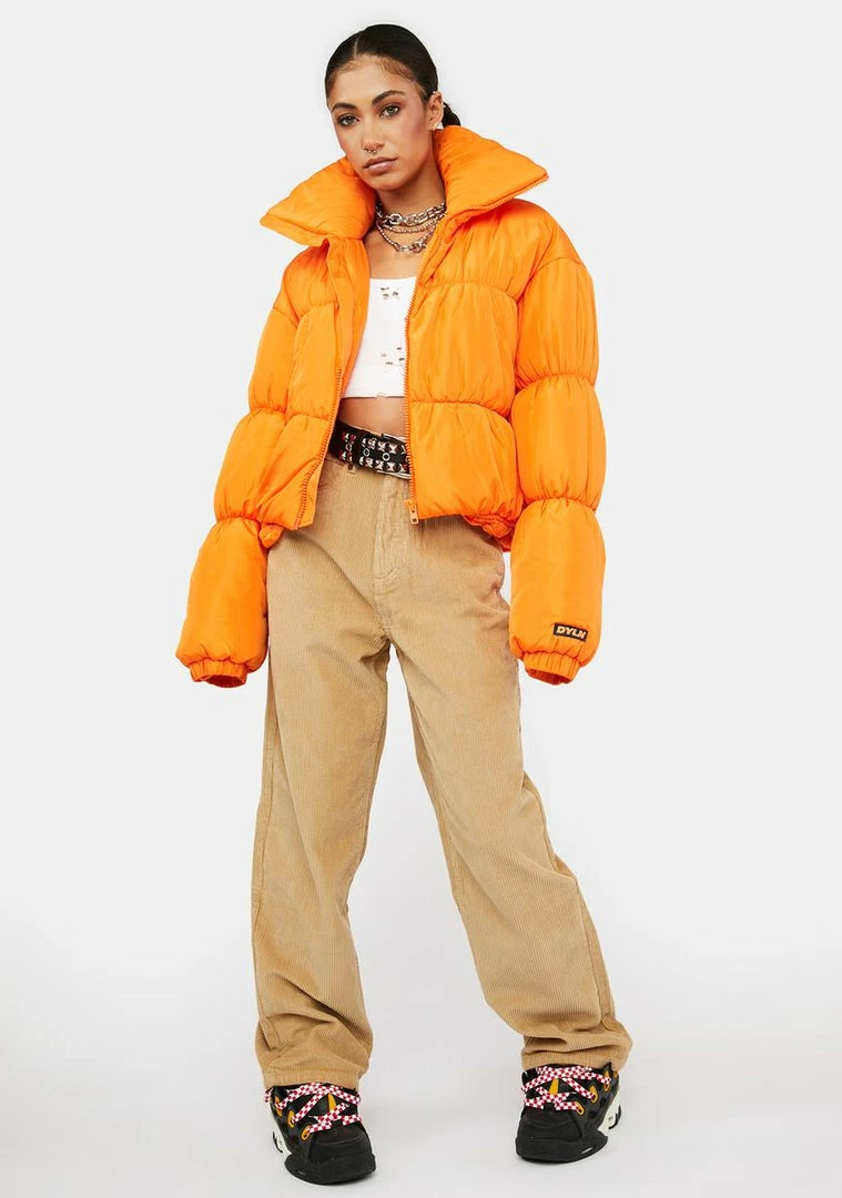 BY DYLN Oxford Puffer Jacket