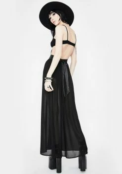 Jawbreaker Vamp Chiffon Maxi Skirt