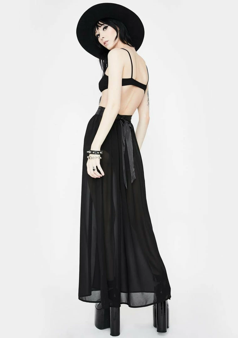 Jawbreaker Vamp Chiffon Maxi Skirt