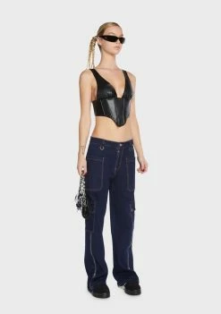 BY DYLN Tay Corset Top