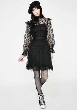 Jawbreaker Don't Mesh With My Heart Ruffled Dress