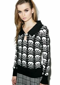 Jawbreaker Skull N' Crossbonez Sweater Tops