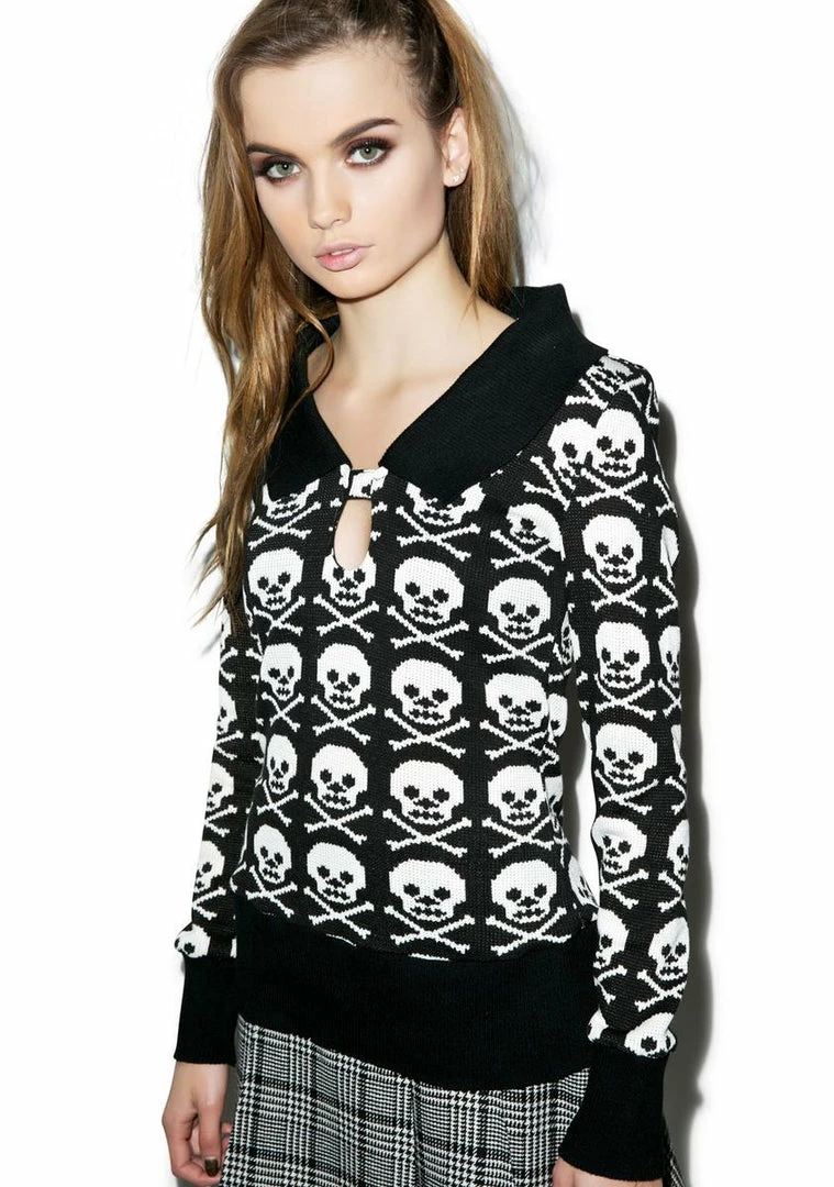Jawbreaker Skull N' Crossbonez Sweater Tops