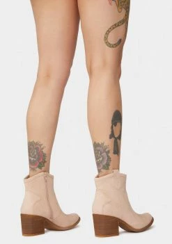 Dirty Laundry Blush Unite Cowboy Boots Boots & Booties
