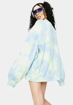 BY DYLN Blue Xander Sweatshirt