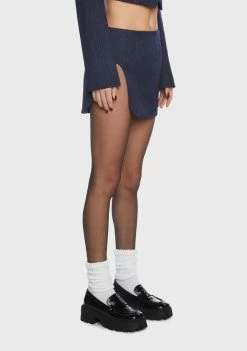 BY DYLN Zayne Pinstripe Mini Skirt