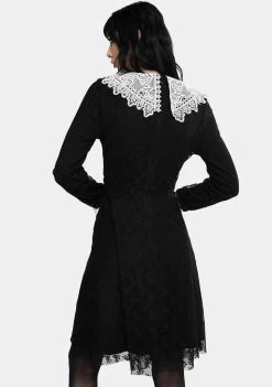 Jawbreaker Black Weird Sisters Lace Fit And Flare Dress Dresses