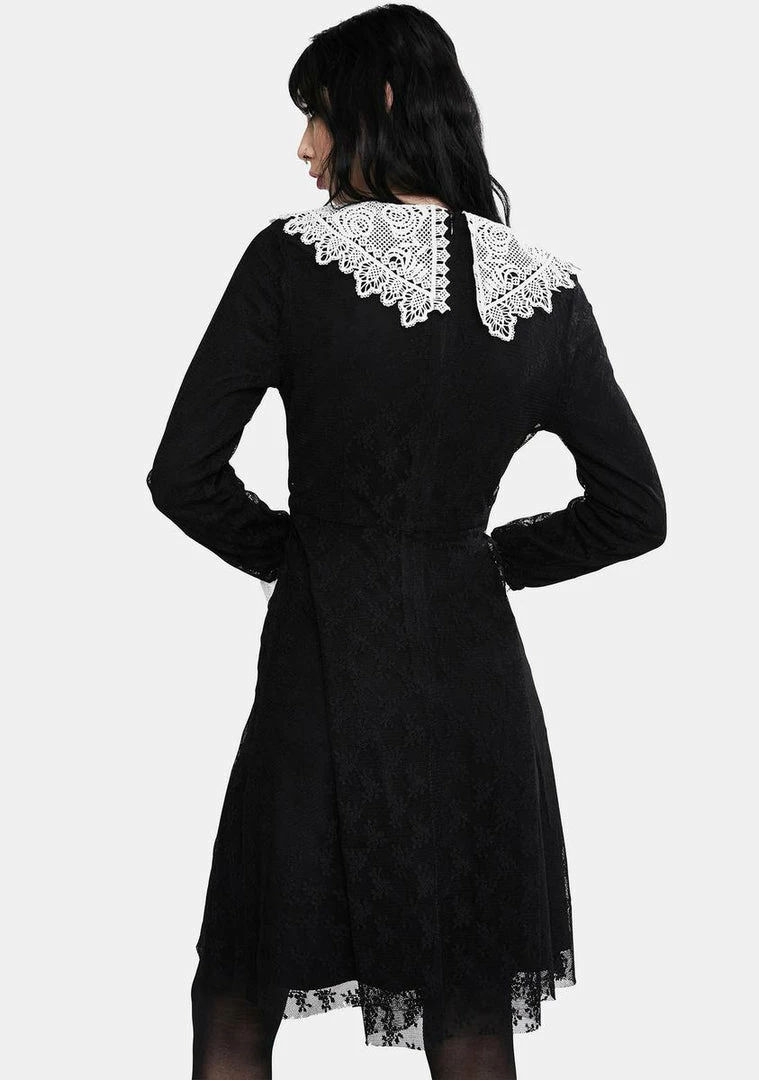 Jawbreaker Black Weird Sisters Lace Fit And Flare Dress Dresses