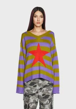 Basic Pleasure Mode Star Stripe Jumper