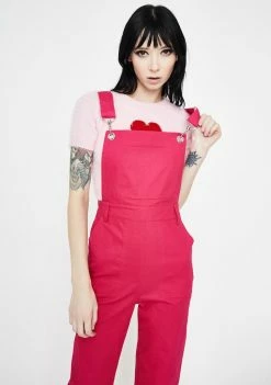 Jawbreaker Candy Rolled Cuff Overalls
