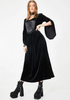 Jawbreaker Velvet And Satin Maiden Dress